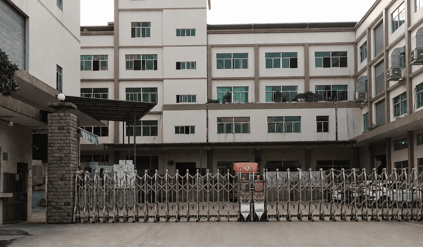 Exterior de la fábrica de carriolas para mascotas Myeece en China