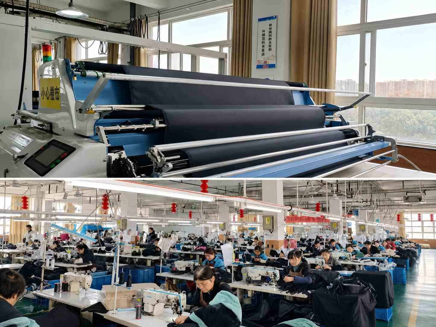 Pet stroller assembly line in factory