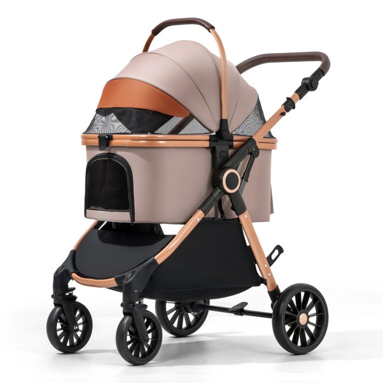 Detachable Pet Stroller | Foldable High Landscape Dog Cat Carrier Wagon | Wholesale