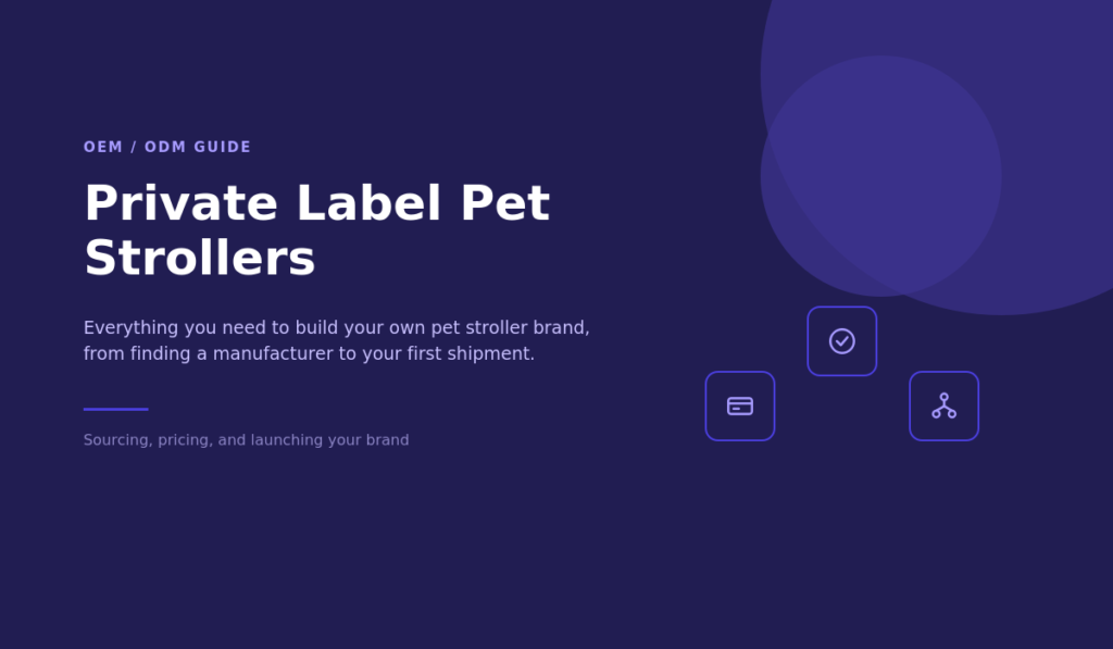 Private Label Pet Strollers: Complete OEM/ODM Guide for Wholesale Buyers